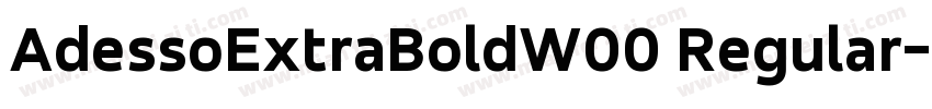 AdessoExtraBoldW00 Regular字体转换